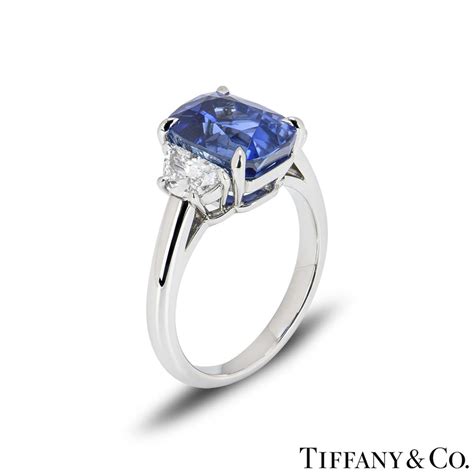 tiffany replica diamond two sapphire|reproduction tiffany diamond ring.